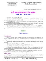 Kế hoạch Chuyên môn năm 2010-2011