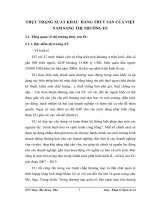 THỰC TRẠNG XUẤT KHẨU  HÀNG THUỶ SẢN CỦA VIỆT NAM SANG THỊ TRƯỜNG EU