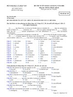 Đề Thi Tiếng Pháp 745 Khối D 2008