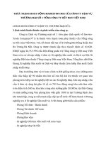 THỰC TRẠNG HOẠT ĐỘNG MARKETING MIX CỦA CÔNG TY DỊCH VỤ THƯƠNG MẠI SỐ 1 TỔNG CÔNG TY DỆT MAY VIỆT NAM