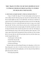 THỰC TRẠNG VỀ CÔNG TÁC KẾ TOÁN CHI PHÍ SẢN XUẤT  VÀ TÍNH GIÁ THÀNH SẢN PHẨM TẠI CÔNG TY CỔ PHẦN XÂY DỰNG SỐ II  THÁI NGUYÊN