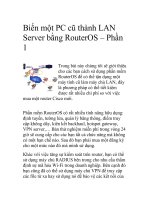 Biến một PC cũ thành LAN Server bằng RouterOS – Phần 1