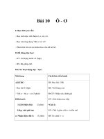 Tiếng việt lớp 1 - Bài 10: Ô-Ơ