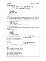 đặc điểm nn nói và viết