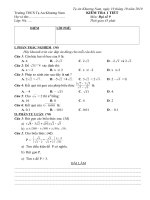 Kiem tra 1 tiet tuan 9 - tiet 18