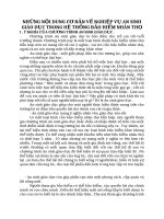 NHỮNG NỘI DUNG CƠ BẢN VỀ NGHIỆP VỤ AN SINH GIÁO DỤC TRONG HỆ THỐNG BẢO HIỂM NHÂN THỌ