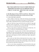 THỰC TRẠNG KIỂM TOÁN TÀI SẢN CỐ ĐỊNH TRONG QUY TRÌNH KIỂM TOÁN BÁO CÁO TÀI CHÍNH DO CÔNG TY TNHH TƯ VẤN KẾ TOÁN   KIỂM TOÁN VIỆT NAM THỰC HIỆN