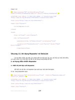 Sử dụng Repeater và Datalist