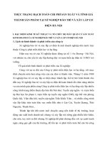 THỰC TRẠNG HẠCH TOÁN CHI PHÍ SẢN XUẤT VÀ TÍNH GIÁ THÀNH SẢN PHẨM TẠI XÍ NGHIỆP BẢO TRÌ VÀ XÂY LẮP CƠ ĐIỆN HÀ NỘI