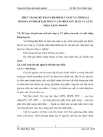 THỰC TRẠNG KẾ TOÁN CHI PHÍ SẢN XUẤT VÀ TÍNH GIÁ THÀNH SẢN PHẨM TẠI CÔNG TY CỔ PHẦN SẢN XUẤT VÀ XUẤT NHẬP KHẨU BAO BÌ