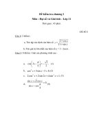 Đề -Đáp án kiểm tra 45