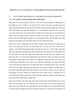 CHƯƠNG 1 LÝ LUẬN CHUNG VỀ BẢO HIỂM GIÁN ĐOẠN KINH DOANH