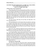 GIẢI PHÁP CHỦ YẾU NHẰM NÂNG CAO HIỆU QUẢ  HOẠT ĐỘNG XUẤT NHẬP KHẨU HÀNG HOÁ CỦA