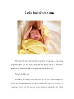 7 câu hỏi về sinh mổ