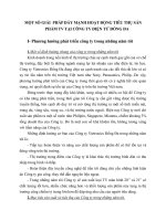 MỘT SỐ GIẢI  PHÁP ĐẨY MẠNH HOẠT ĐỘNG TIÊU THỤ SẢN PHẨM TV TẠI CÔNG TY ĐIỆN TỬ ĐỐNG ĐA