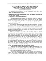 Lý luận chung về phân tích tình hình tài chính thông qua hệ thống báo cáo tài chính kế toán trong doanh nghiệp