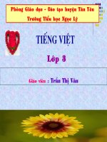 NHÂN HOÁ - ÔN CÁCH ĐẶT CÂU HỎI