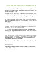 Xoá bỏ hoàn toàn Windows service trong Vista và XP