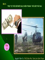 Bai 11 Trật tự Thế giớii sau Thế chiến II