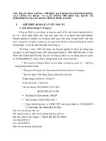 THƯC TRẠNG HOẠT ĐÔNG  VÀ HIỆU QUẢ KINH DOANH NHẬP KHẨU CUA CÔNG TY DỊCH  VU LAO ĐÔNG VÀ HƠP TÁC QUÔC TẾ (ỈNERSERCO)-SỞ LAO ĐÔNG THƯƠNG BINH XÃ HÔI