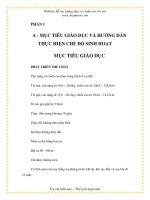 Mục tiêu giáo dục và hướng dẫn thực hiện chế độ sinh họat - Mẫu giáo lớn