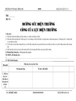 ĐƯỜNG SỨC ĐIỆN TRƯỜNG CÔNG CỦA LỰC ĐIỆN TRƯỜNG