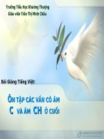 TIẾNG VIỆT 4 - ÔN TẬP