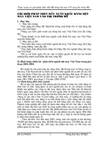 CáC GIảI PHáP THúC ĐẩY xuất khẩu HàNG dệt may Việt Nam VàO thị trường Mỹ