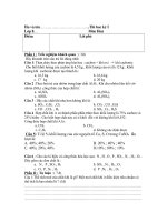 kiem tra hoc kyI hoa 8( 2 đê)