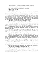 Những vấn đề lý luận chung về thẩm định dự án đầu tư