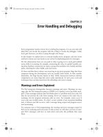 Practical mod_perl-CHAPTER 21:Error Handling and Debugging