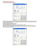 Thủ thuật khi in