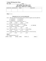 de thi toan 4 HK I
