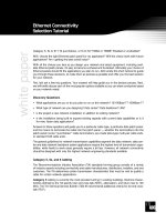 Ethernet Connectivity Selection Tutorial