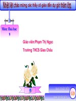 Tiết 31: Sơ lược về bảng tuần hoàn các nguyên tố hóa học