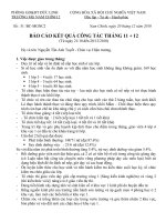 Bao cao cong tac thang 11 + 12