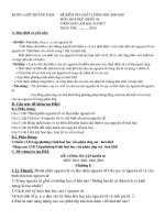 Đê cương và đề thi hóa HKI