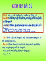 Cân bằng của vật rắn có trục quay cố định