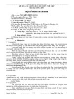 Kế hoạch bộ môn TD 10- 11