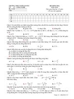 KIỂM TRA 1 TIẾT -11CB2( BÀI 1)