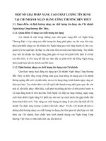 MỘT SỐ GIẢI PHÁP NÂNG CAO CHẤT LƯỢNG TÍN DỤNG TẠI CHI NHÁNH NGÂN HÀNG CÔNG THƯƠNG BẾN THỦY