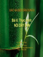 Bài 6: Thực hành nối dây dẫn