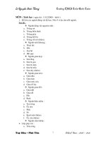 Đề cương Sinh học 7 - HKI