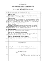 Đề và đáp án thi thử ĐH môn Sử khối C năm 2010_Đề 14