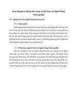 hoạt động huy động vốn trung và dài hạn của Ngân Hàng Thương Mại