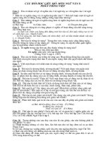 CÂU HỎI MỞ VĂN 8 CHO HS TỰ ÔN