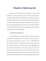 Vitamin và bệnh ưng thư