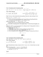 bộ đề ôn tuyển sinh 10 TPHCM