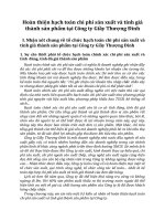 Hoàn thiện hạch toán chi phí sản xuất và tính giá thành sản phẩm tại Công ty Giầy Thượng Đình