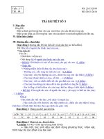 GIÁO ÁN NGỮ VĂN 6 CHUẨN TUẦN 17